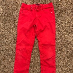 Youth girls red pants